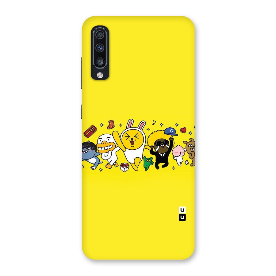 Yellow Friends Back Case for Galaxy A70
