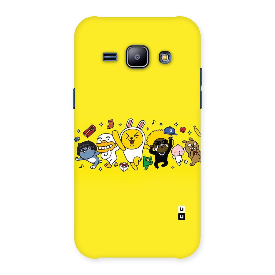 Yellow Friends Back Case for Galaxy J1