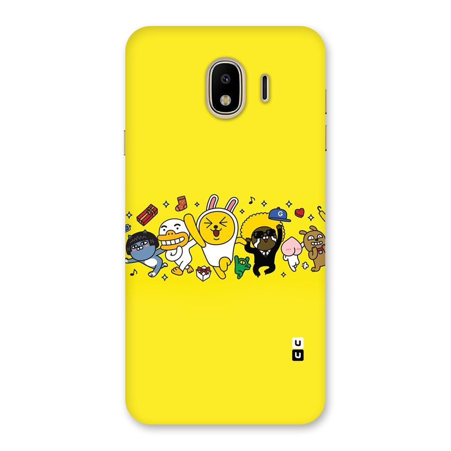 Yellow Friends Back Case for Galaxy J4