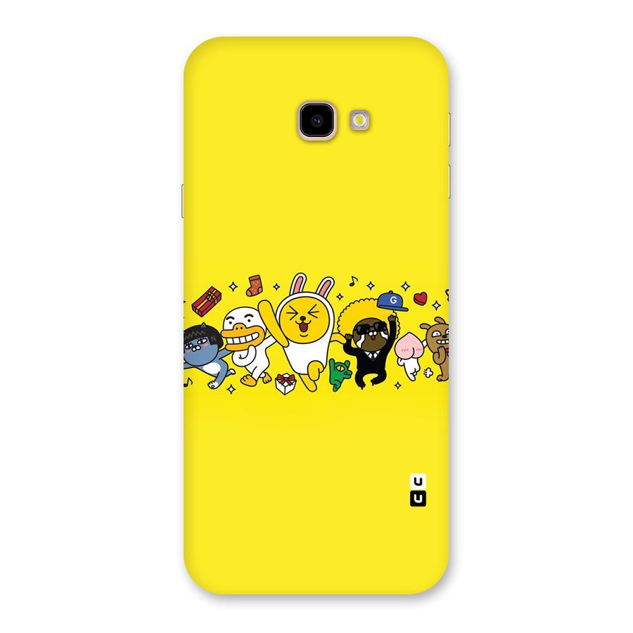 Yellow Friends Back Case for Galaxy J4 Plus