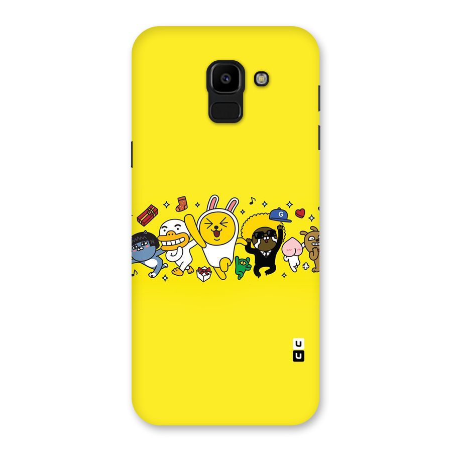 Yellow Friends Back Case for Galaxy J6