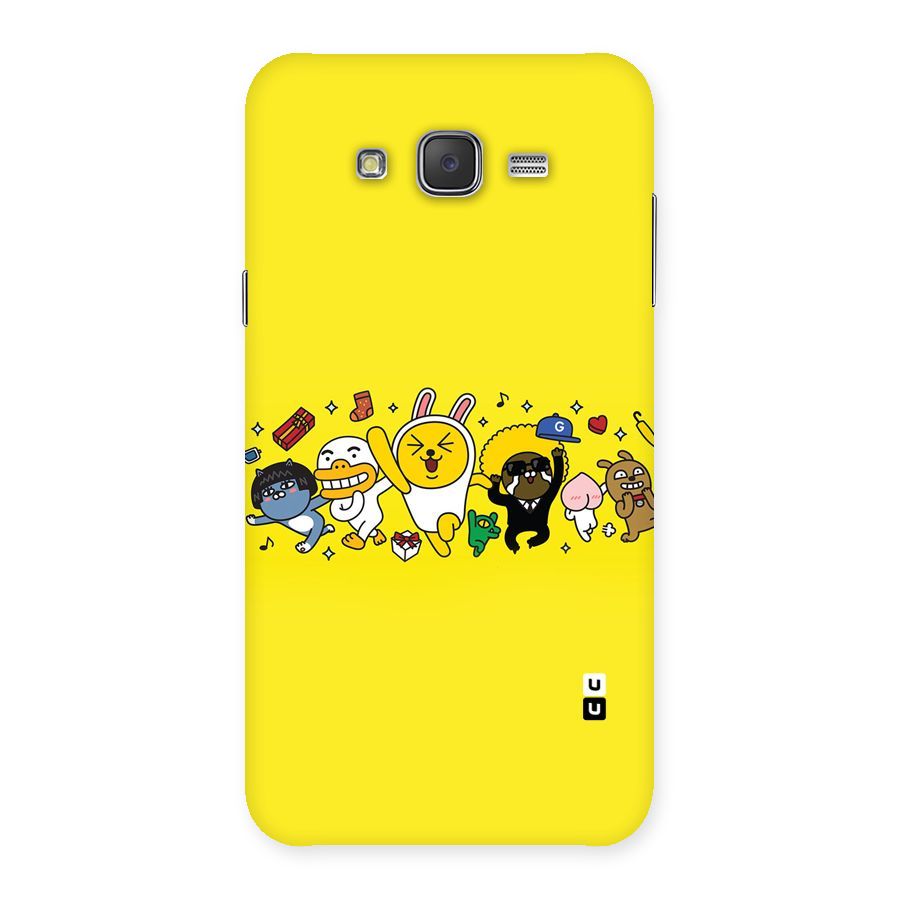 Yellow Friends Back Case for Galaxy J7