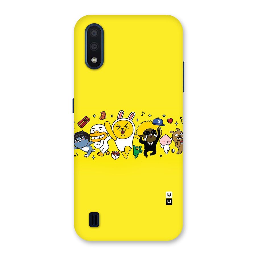 Yellow Friends Back Case for Galaxy M01