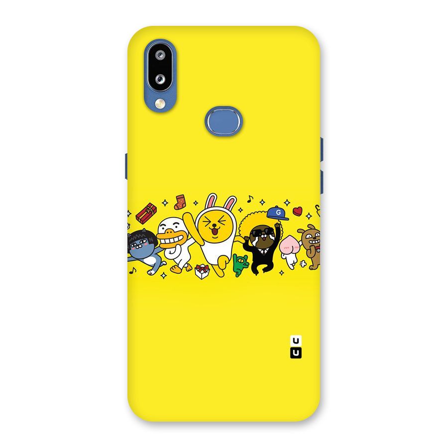 Yellow Friends Back Case for Galaxy M01s