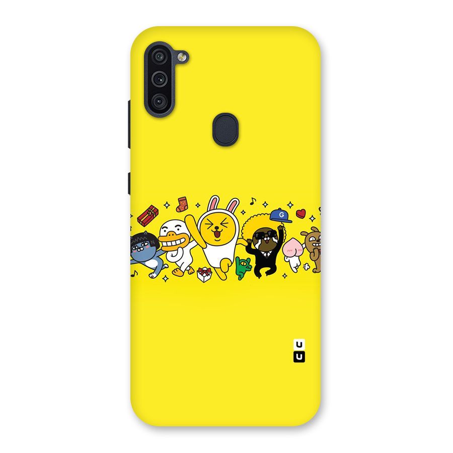 Yellow Friends Back Case for Galaxy M11