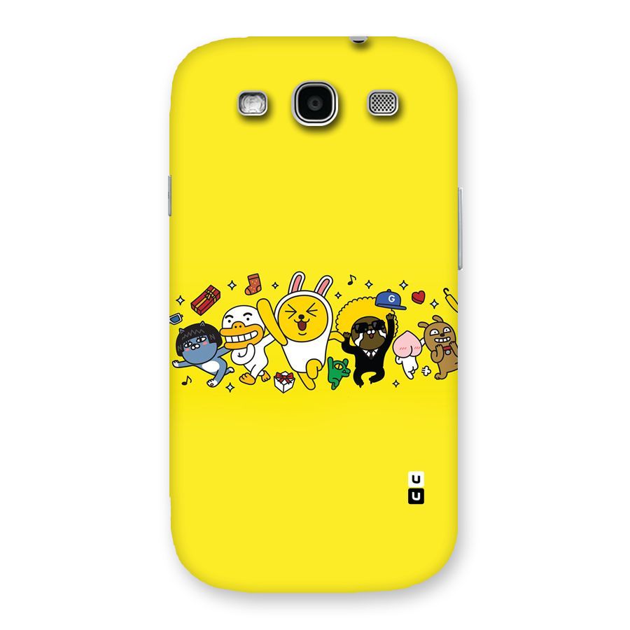 Yellow Friends Back Case for Galaxy S3