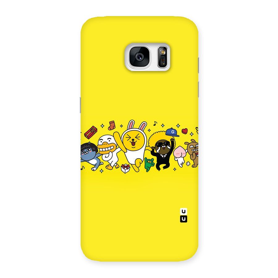 Yellow Friends Back Case for Galaxy S7 Edge