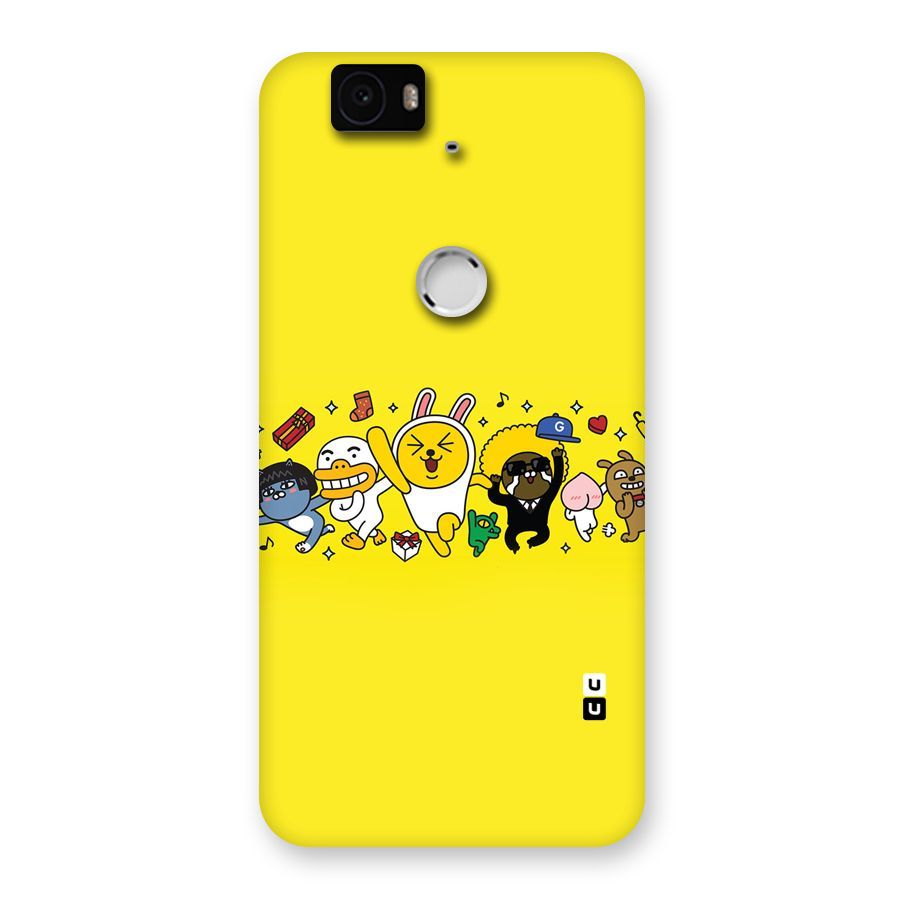 Yellow Friends Back Case for Google Nexus-6P
