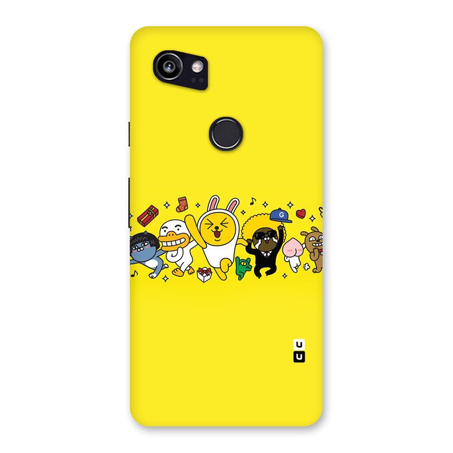 Yellow Friends Back Case for Google Pixel 2 XL