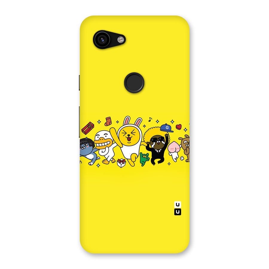 Yellow Friends Back Case for Google Pixel 3a