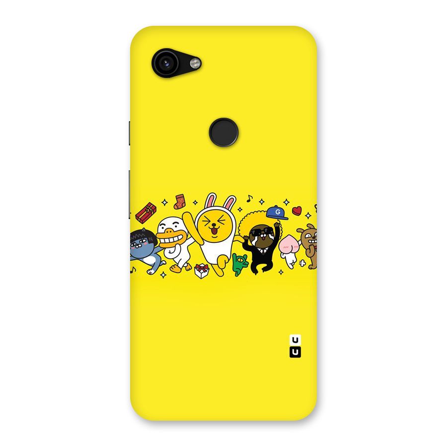 Yellow Friends Back Case for Google Pixel 3a XL