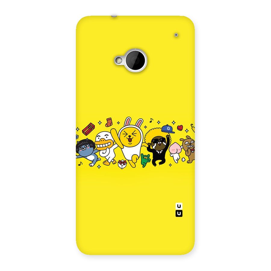 Yellow Friends Back Case for HTC One M7