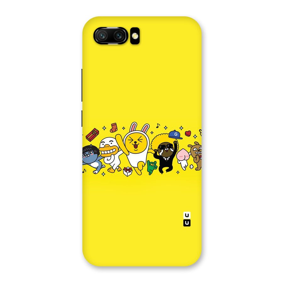 Yellow Friends Back Case for Honor 10