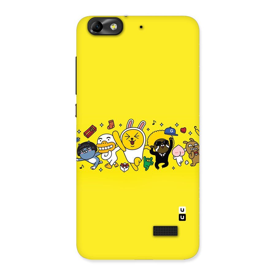 Yellow Friends Back Case for Honor 4C