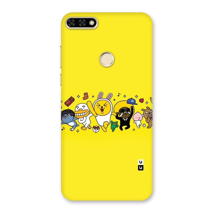 Yellow Friends Back Case for Honor 7A