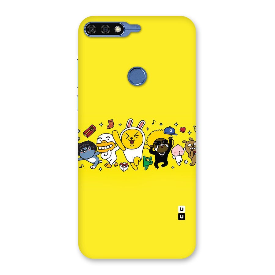 Yellow Friends Back Case for Honor 7C