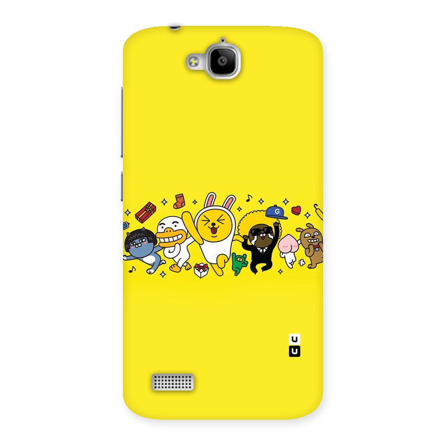 Yellow Friends Back Case for Honor Holly