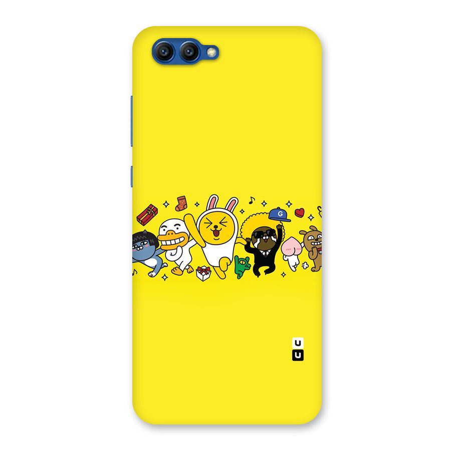 Yellow Friends Back Case for Honor View 10