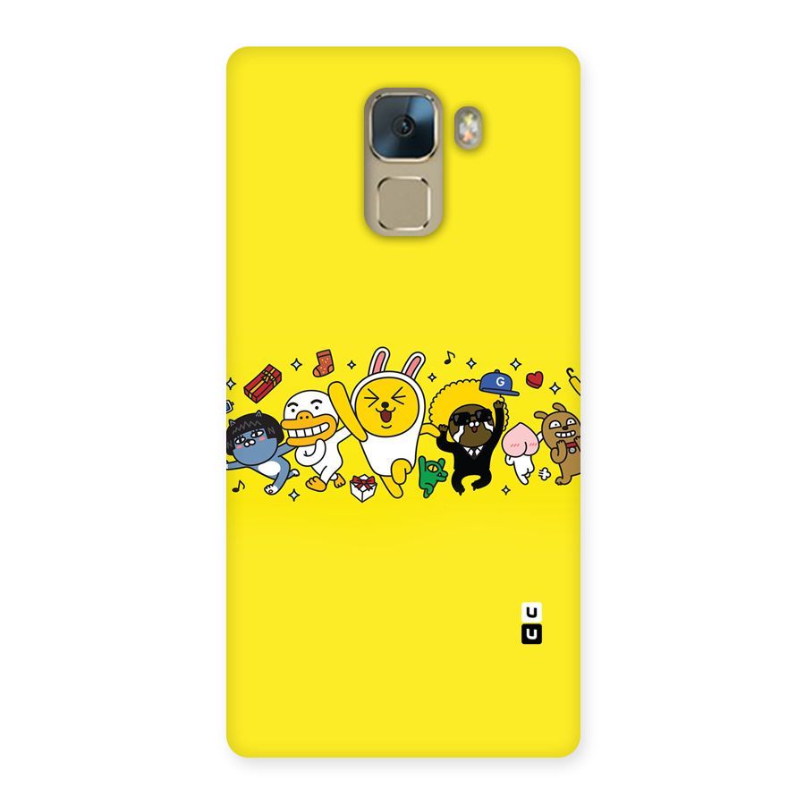 Yellow Friends Back Case for Huawei Honor 7