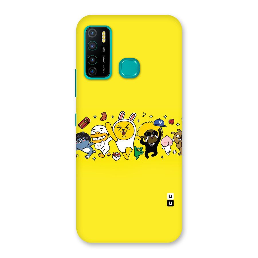 Yellow Friends Back Case for Infinix Hot 9 Pro