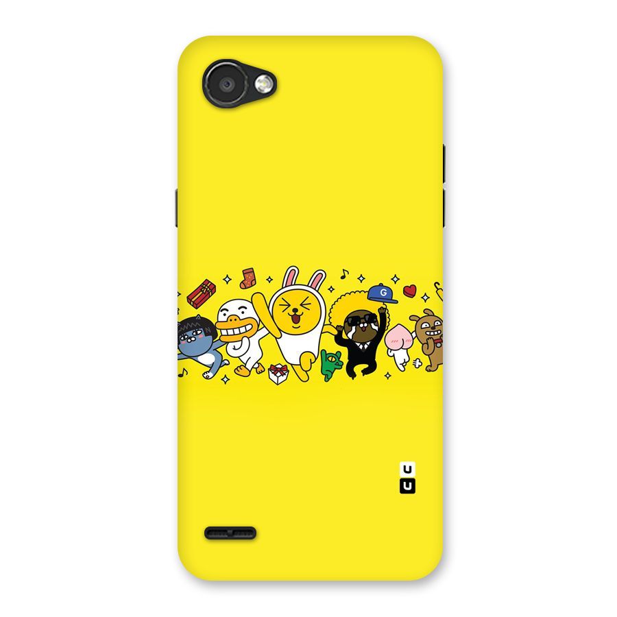 Yellow Friends Back Case for LG Q6
