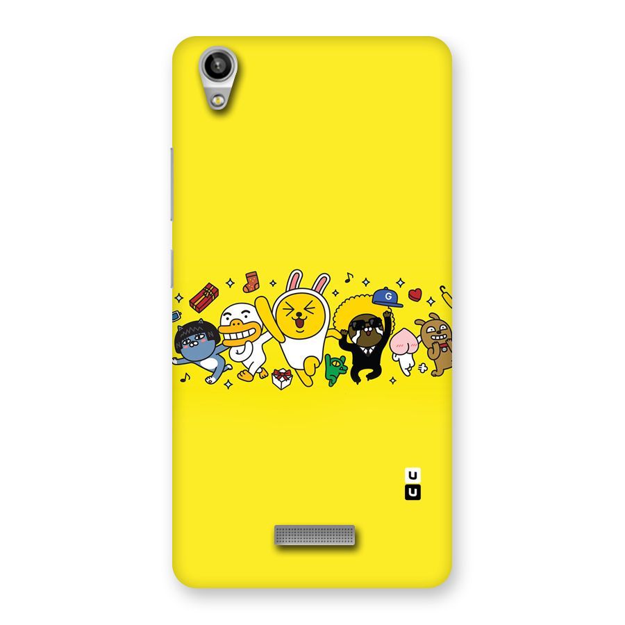 Yellow Friends Back Case for Lava-Pixel-V1