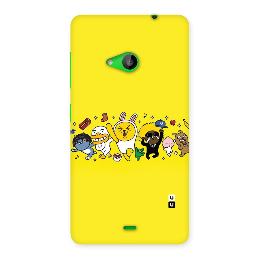 Yellow Friends Back Case for Lumia 535