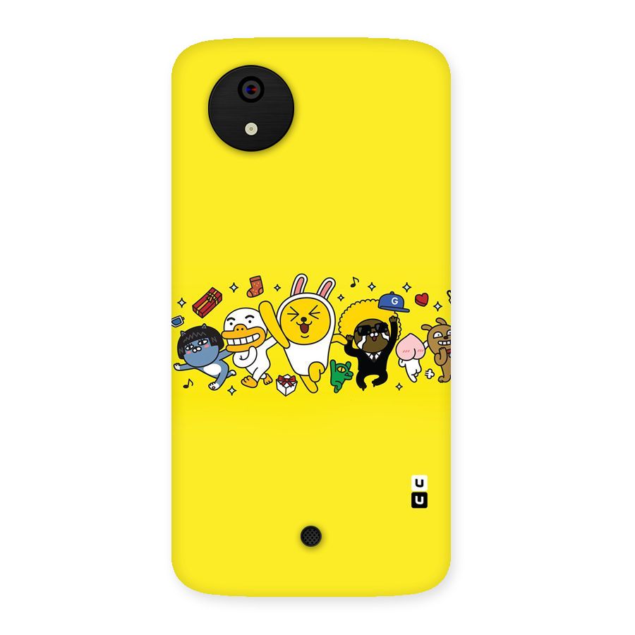 Yellow Friends Back Case for Micromax Canvas A1