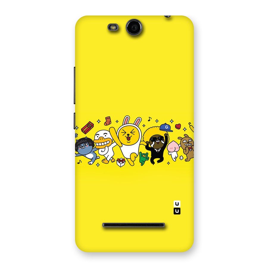 Yellow Friends Back Case for Micromax Canvas Juice 3 Q392