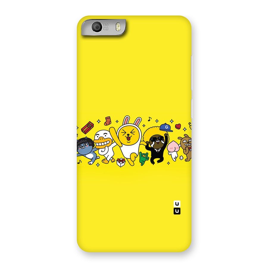 Yellow Friends Back Case for Micromax Canvas Knight 2