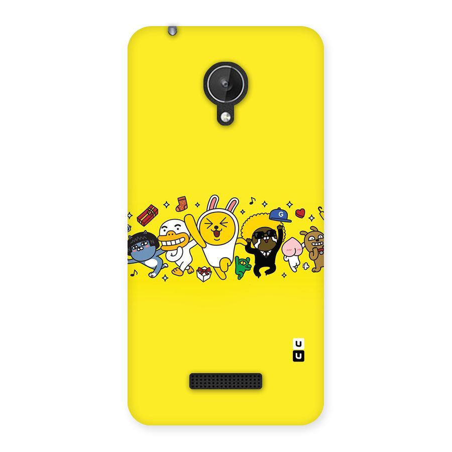 Yellow Friends Back Case for Micromax Canvas Spark Q380