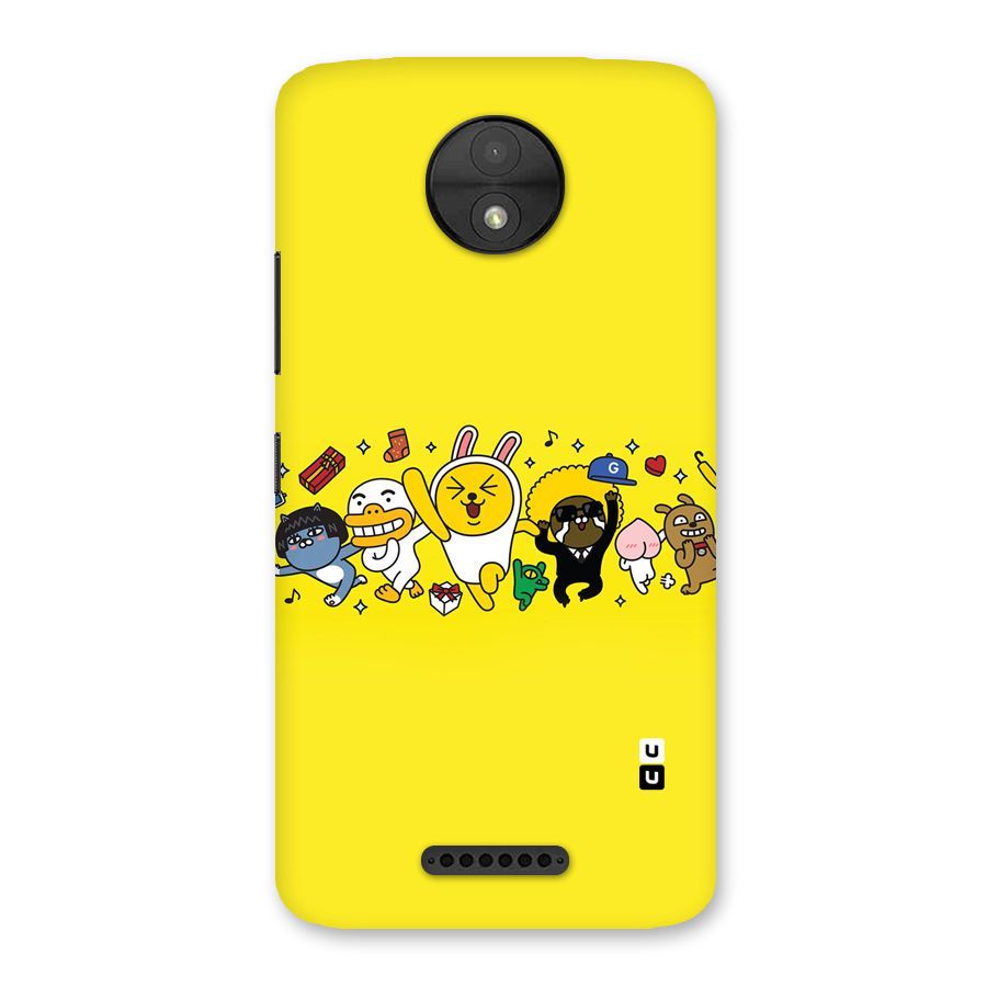 Yellow Friends Back Case for Moto C