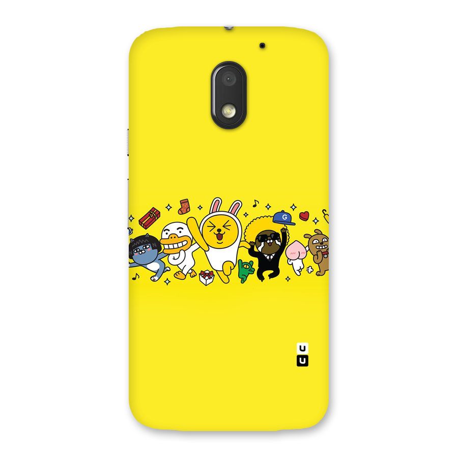 Yellow Friends Back Case for Moto E3 Power