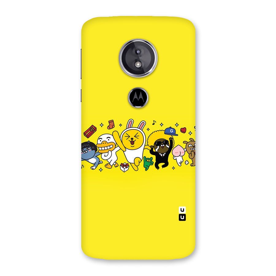 Yellow Friends Back Case for Moto E5