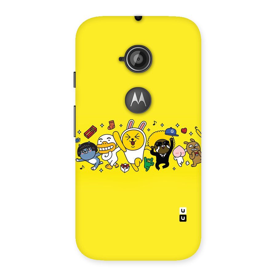 Yellow Friends Back Case for Moto E 2nd Gen
