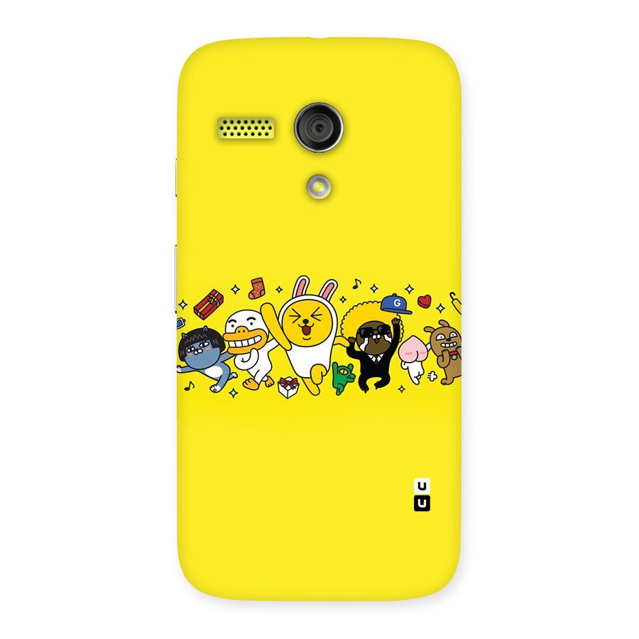 Yellow Friends Back Case for Moto G