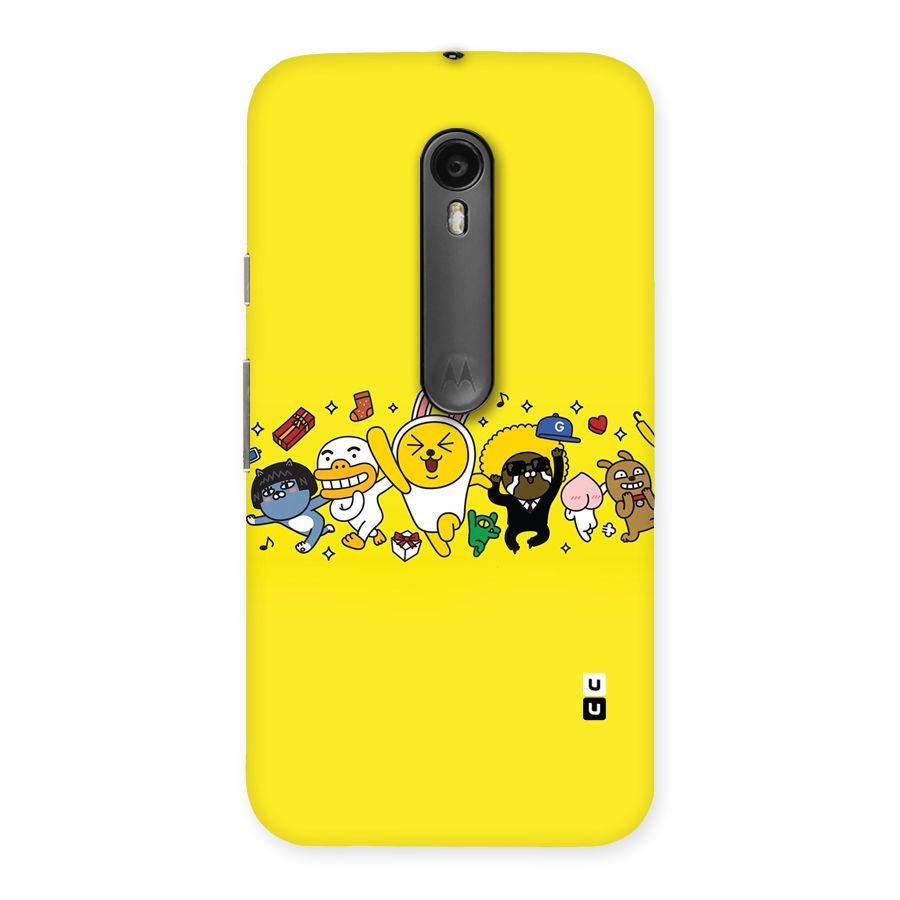 Yellow Friends Back Case for Moto G3