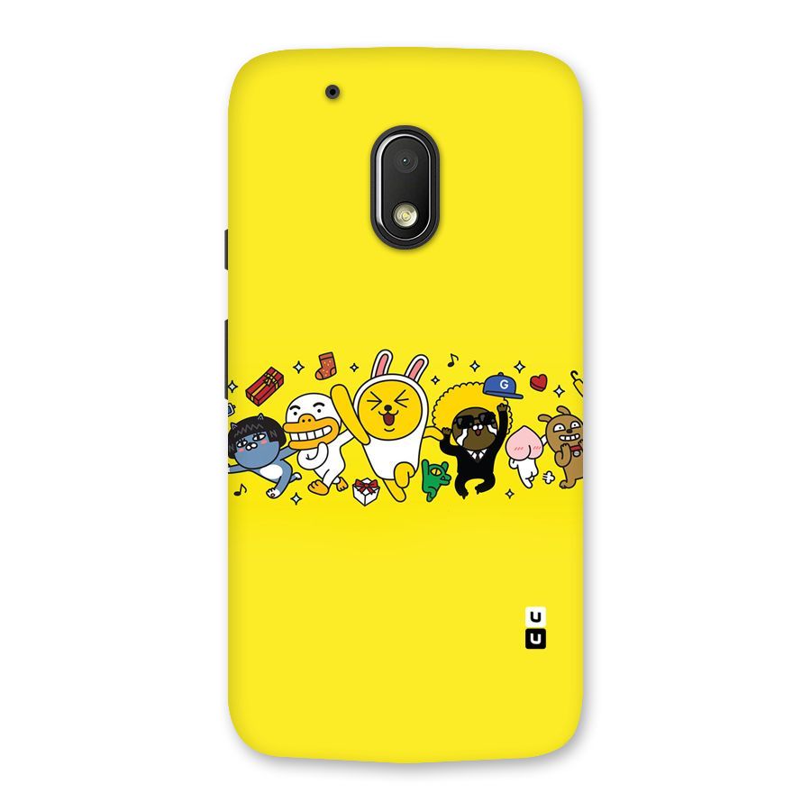 Yellow Friends Back Case for Moto G4 Play