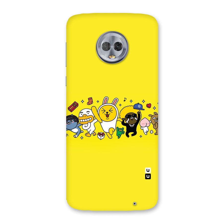 Yellow Friends Back Case for Moto G6 Plus