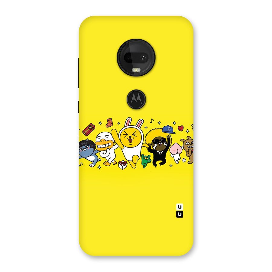 Yellow Friends Back Case for Moto G7