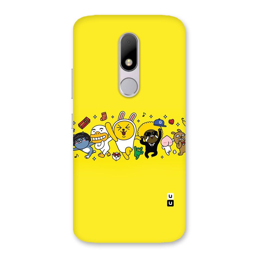 Yellow Friends Back Case for Moto M