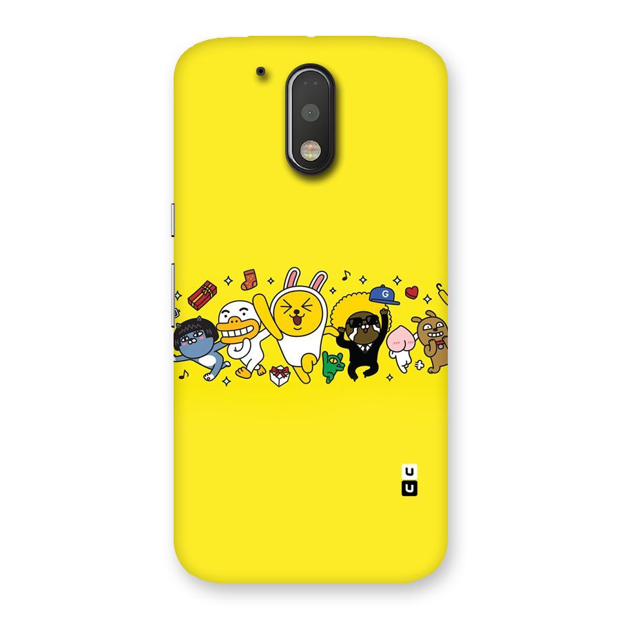 Yellow Friends Back Case for Motorola Moto G4 Plus