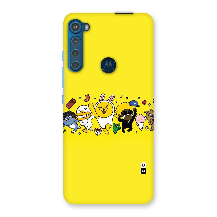 Yellow Friends Back Case for Motorola One Fusion Plus