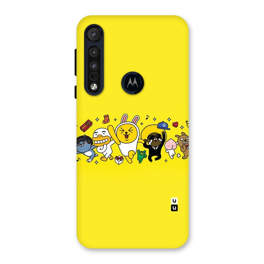 Yellow Friends Back Case for Motorola One Macro