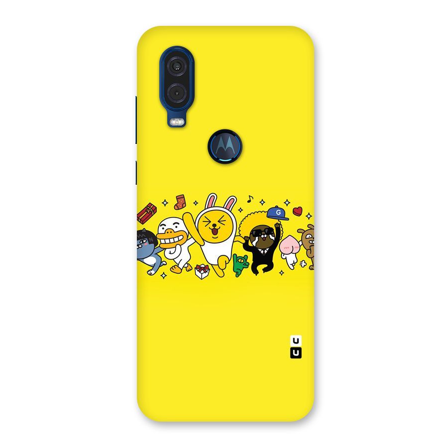Yellow Friends Back Case for Motorola One Vision