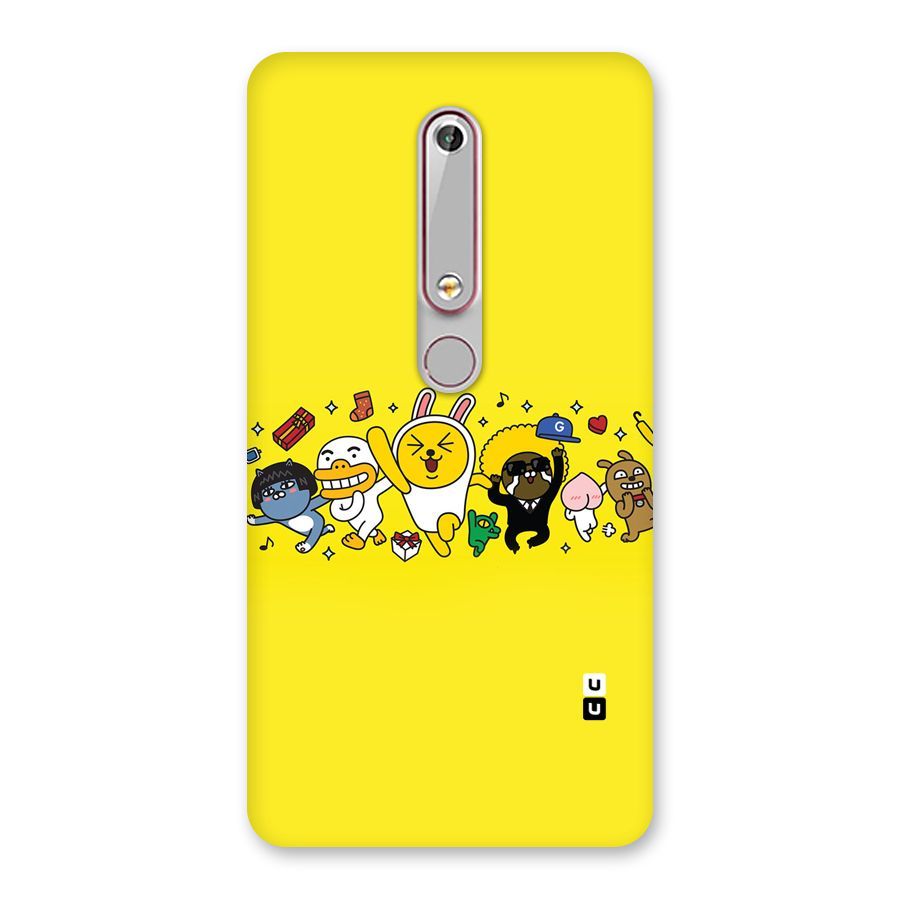 Yellow Friends Back Case for Nokia 6.1