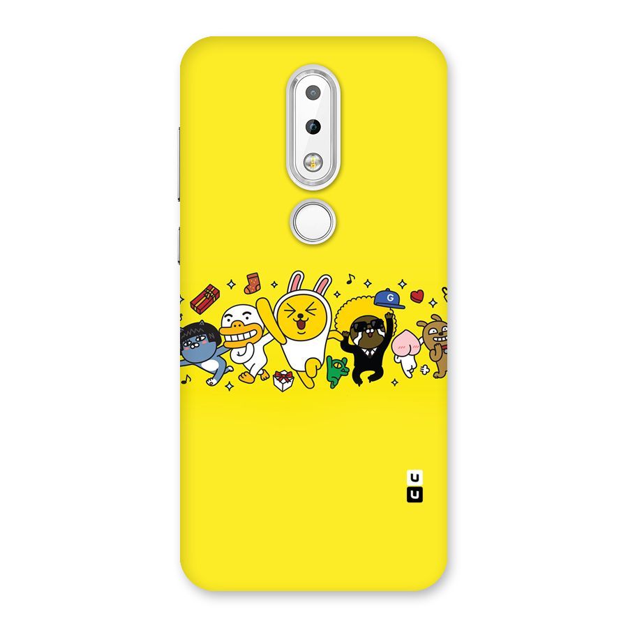 Yellow Friends Back Case for Nokia 6.1 Plus
