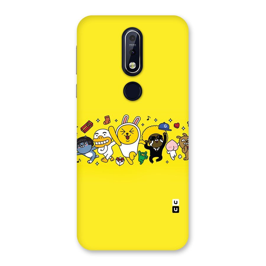 Yellow Friends Back Case for Nokia 7.1