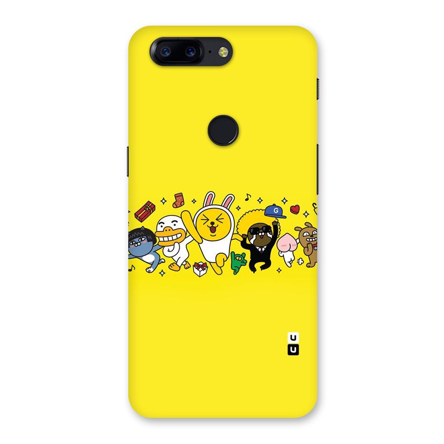 Yellow Friends Back Case for OnePlus 5T
