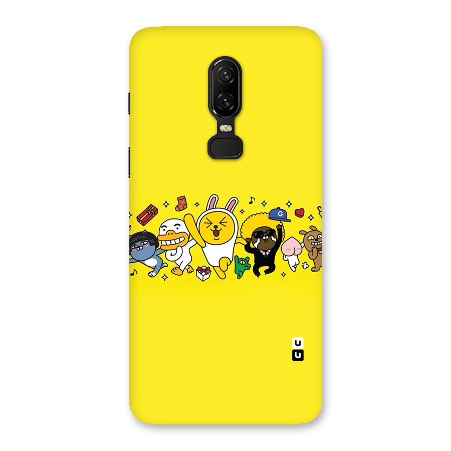Yellow Friends Back Case for OnePlus 6